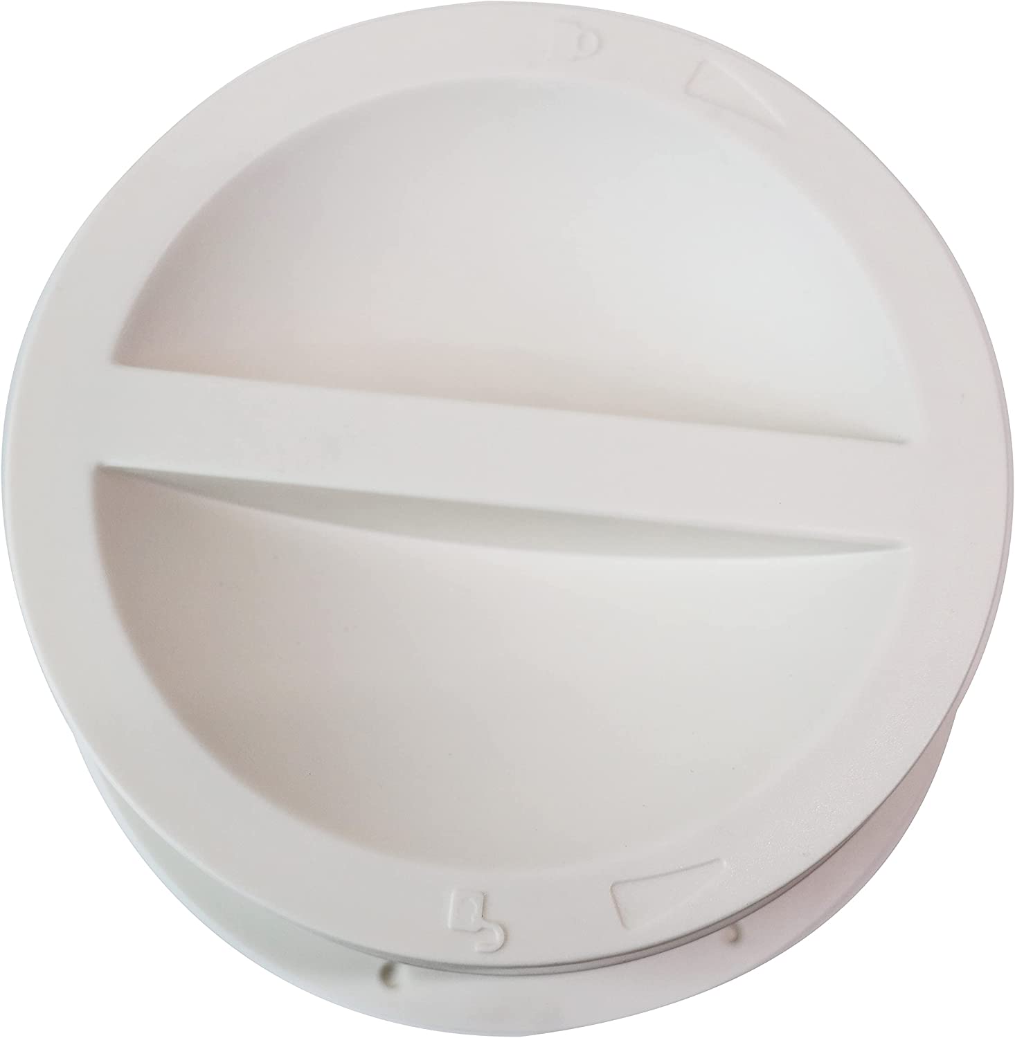 Dual Size Wall Mount Connector for Portable AC Vent, 6 and 6.5 Inches Hose Compatible, White, Cover Plug Included, Omni-directional - Image 3