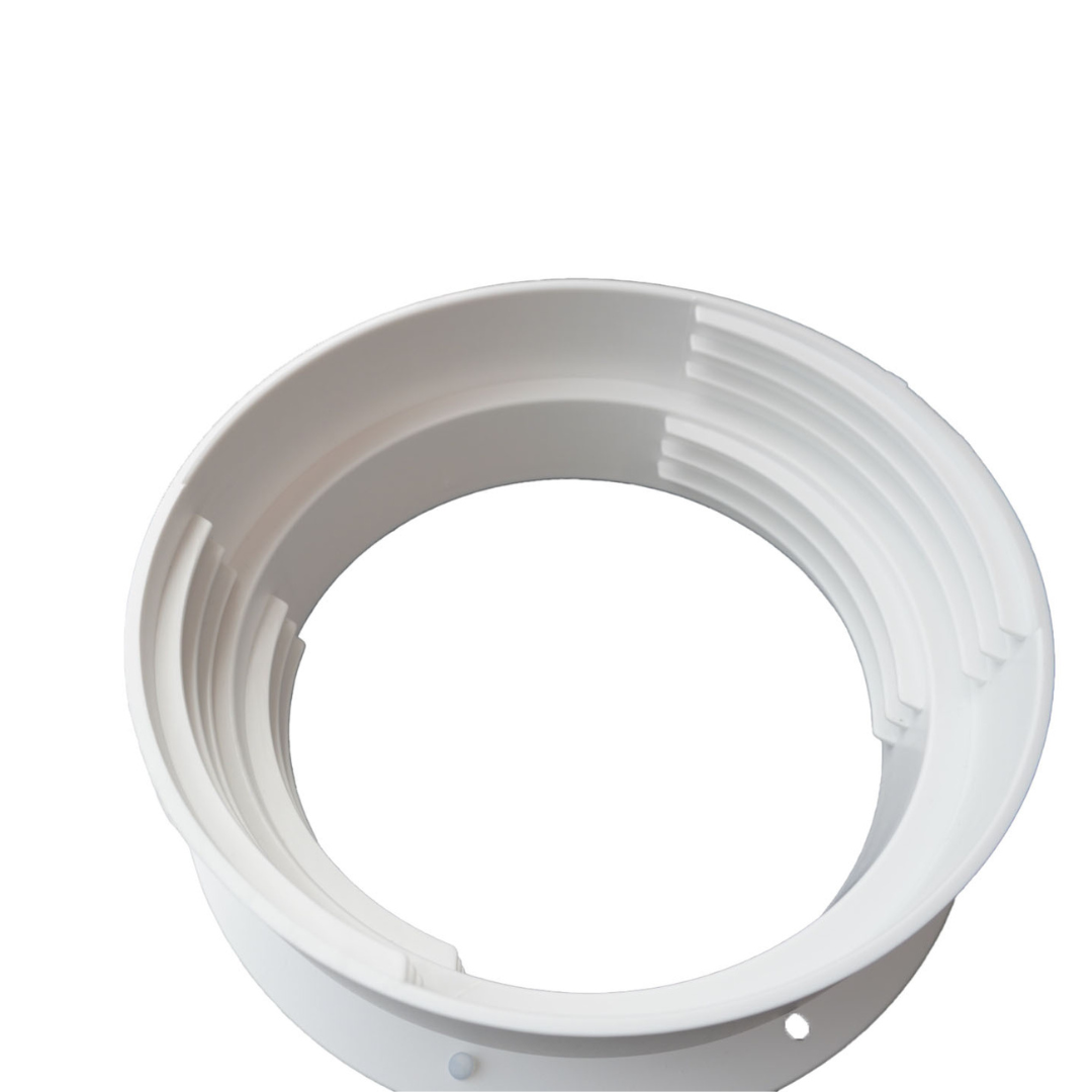 Dual Size Wall Mount Connector for Portable AC Vent, 6 and 6.5 Inches Hose Compatible, White, Cover Plug Included, Omni-directional - Image 6