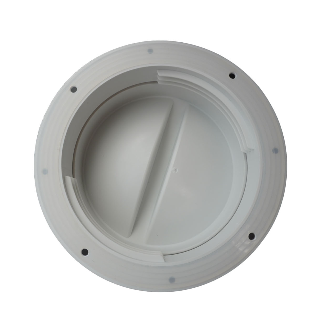 Dual Size Wall Mount Connector for Portable AC Vent, 6 and 6.5 Inches Hose Compatible, White, Cover Plug Included, Omni-directional - Image 4