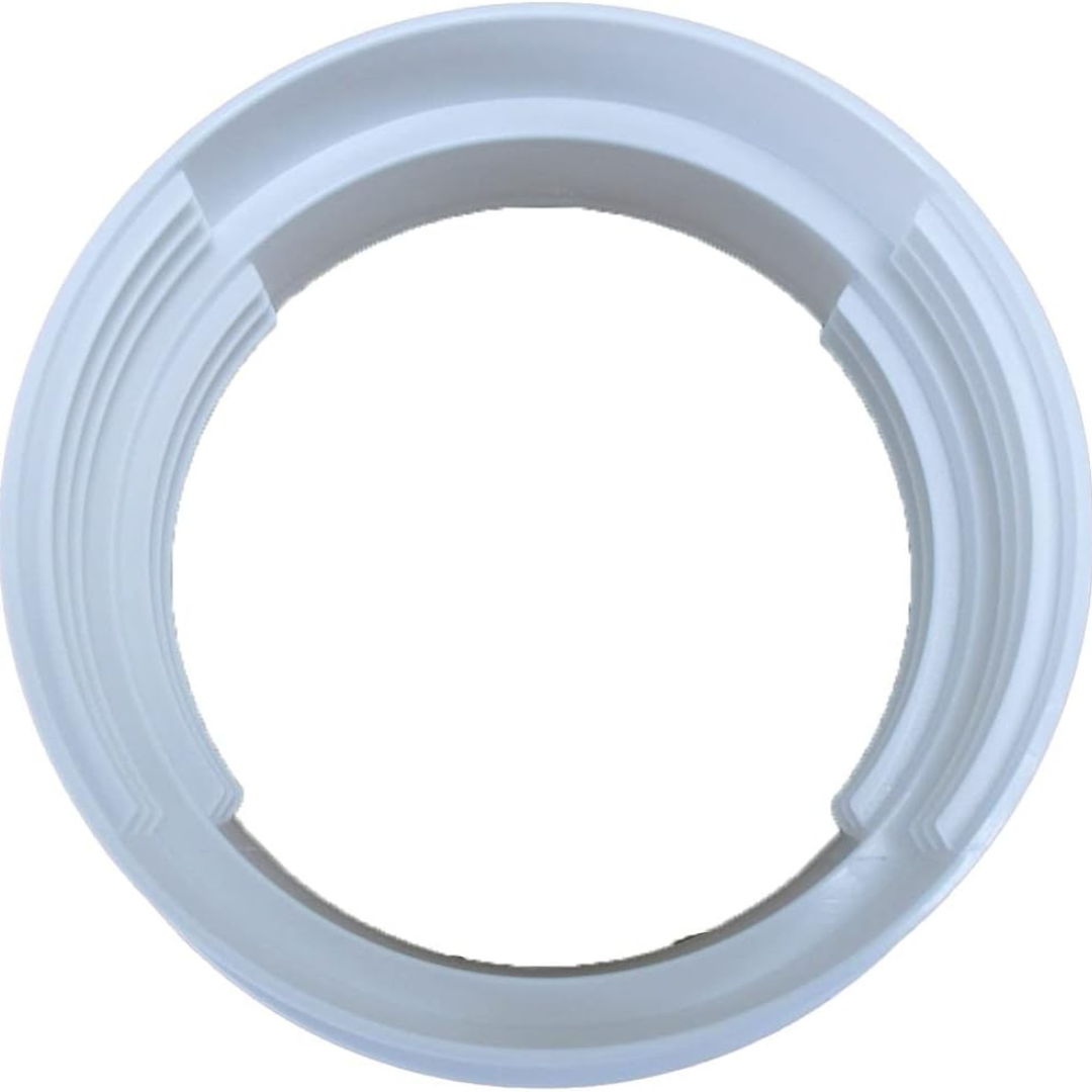 Dual Size Exhaust Hose Flange Wall Mount Connector for Portable AC Vent, 5 and 5.5 Inches Hose Compatible, White Color - Image 2